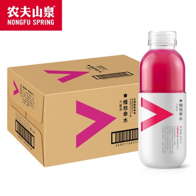 农夫山泉(nongfu spring) 维他命水力量帝石榴蓝莓风味500ml*24瓶整箱